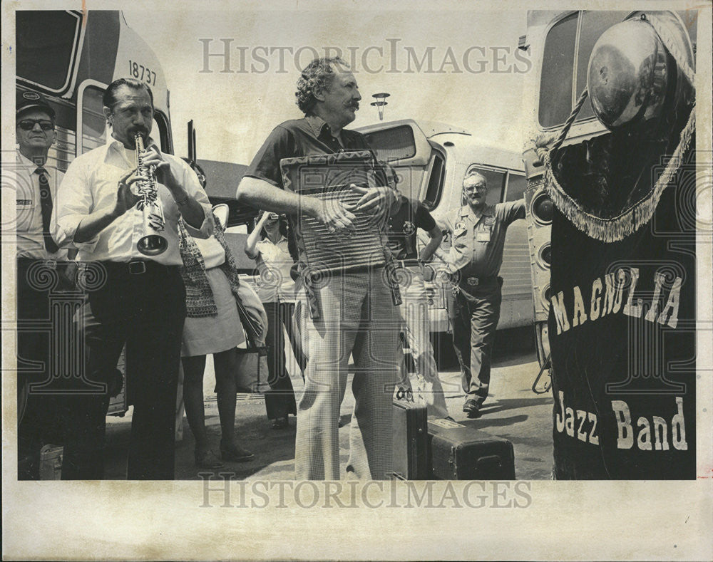 1977 Press Photo Magnolia Jazz Band Of San Jose,Calif - Historic Images