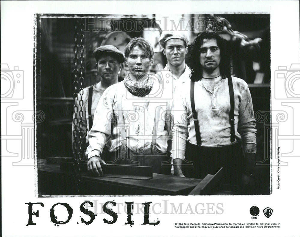 1994 Press Photo Fossil Band Sire Records Company Music Artist - Historic Images