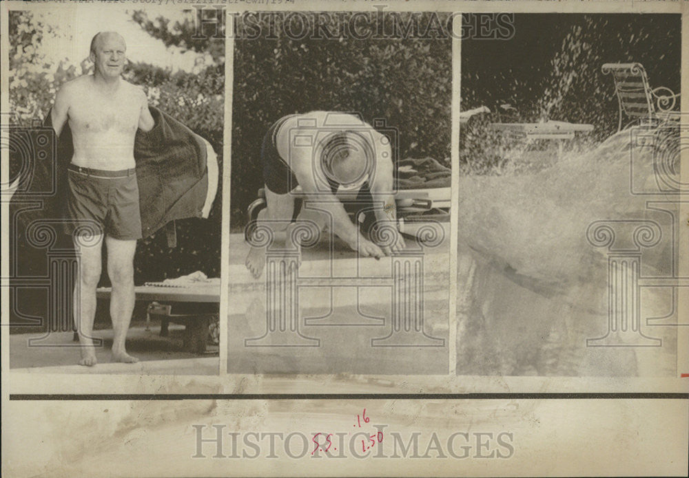 1974 Press Photo Gerald R Ford American President Vice President United States - Historic Images