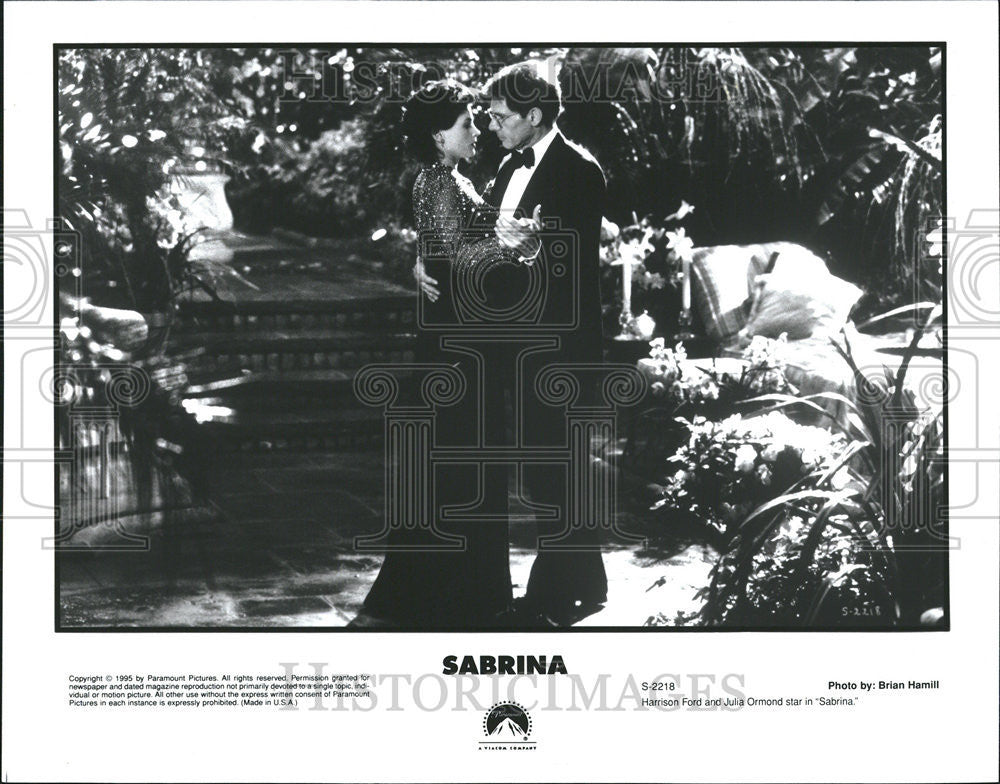 1996 Press Photo Harrison Ford Julia Ormond Sabrina - Historic Images