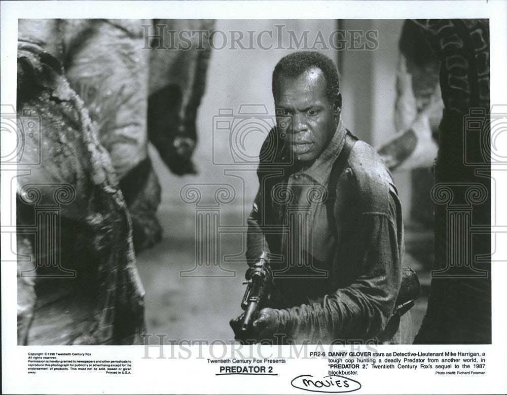 1990 Press Photo Danny Glover Stars As Detective-Lieutenant Mike Harrigan - Historic Images