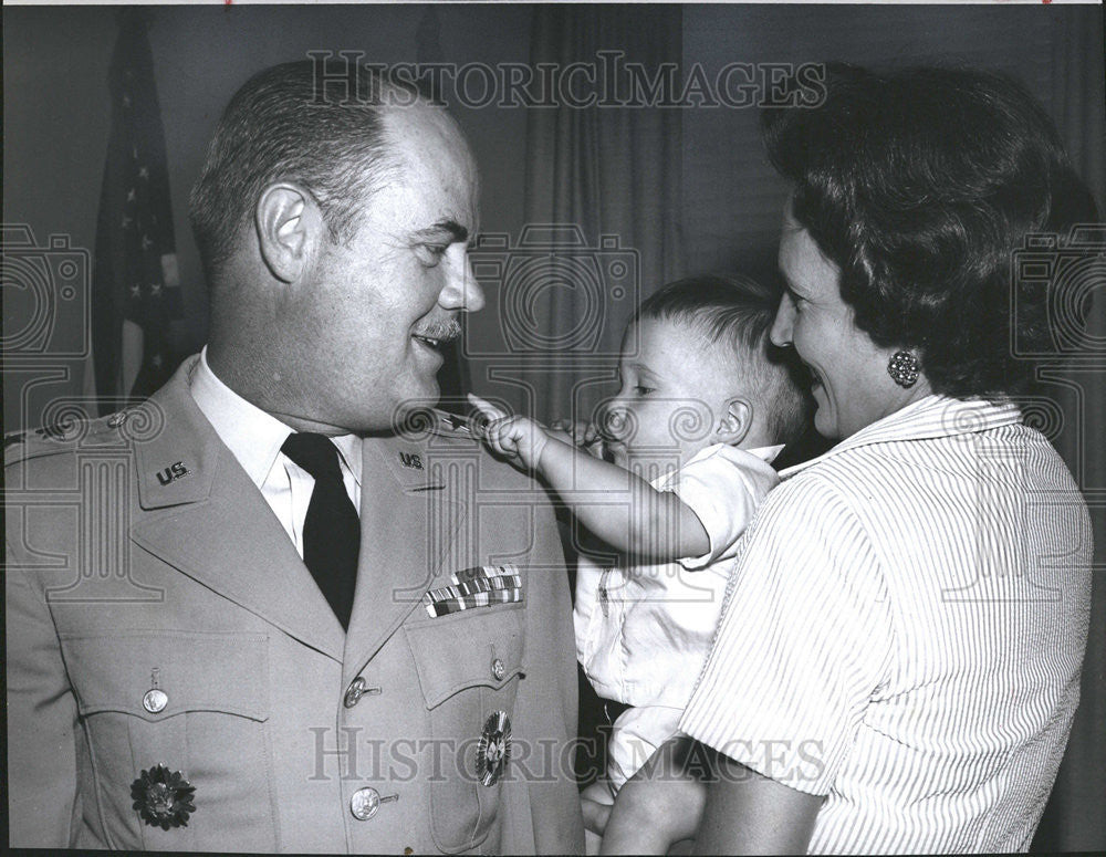 1961 Press Photo Ethan A Chapman North American Air Defense Command General - Historic Images