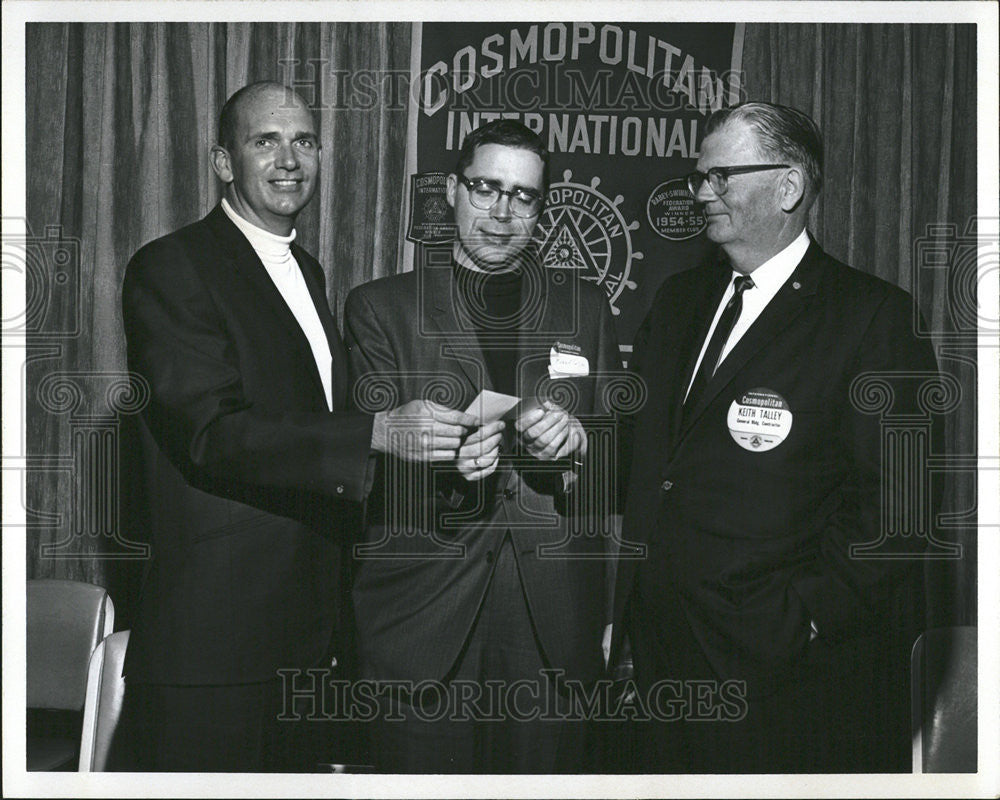 1969 Press Photo Leukemia Society America President Collier Receiving Award - Historic Images