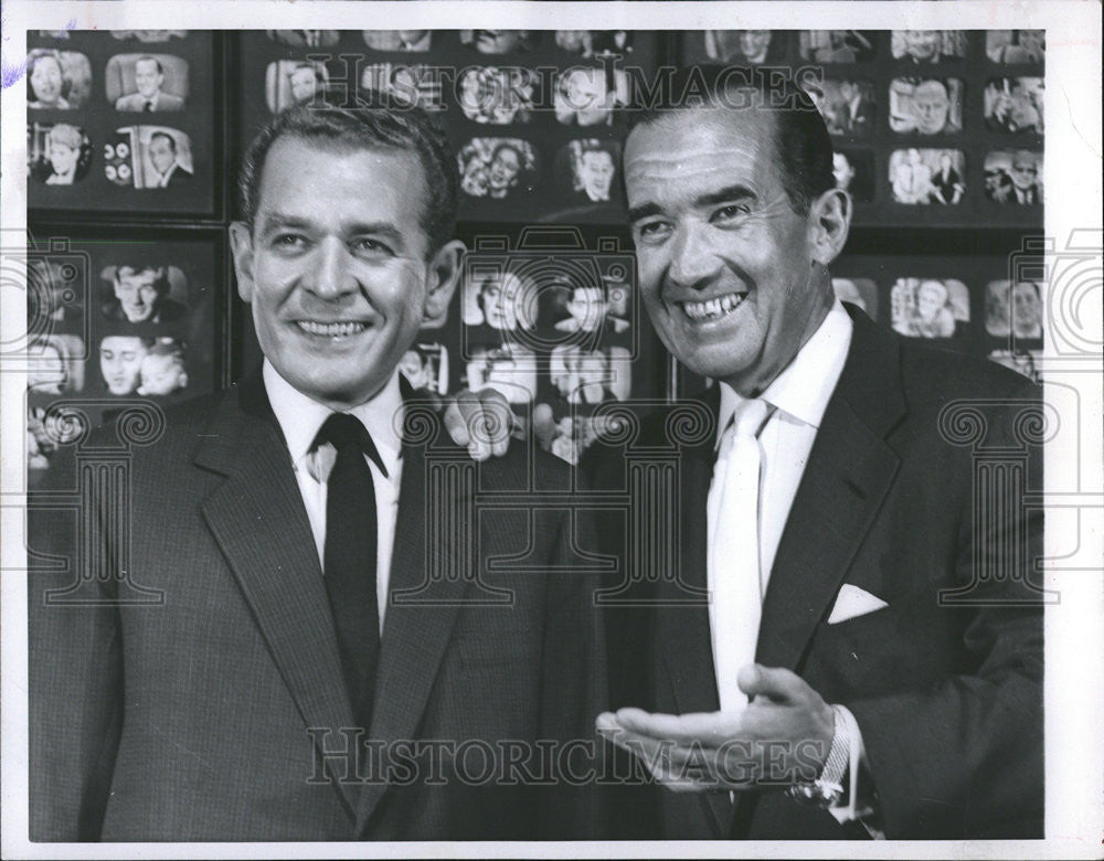 1959 Press Photo Charles Collingwood, Newscaster, &amp; Ed Murrow, Journalist - Historic Images