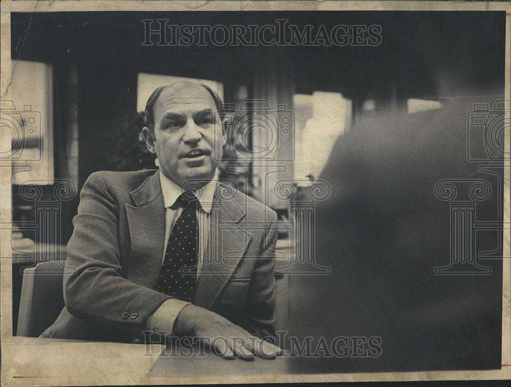 1980 Press Photo Gale Christy American Liitleton City Manager Eight Years Mich - Historic Images