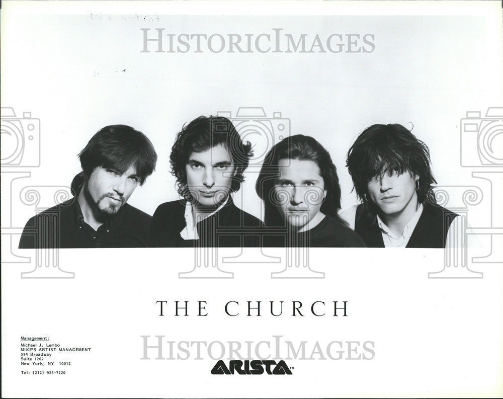 1990 Press Photo The Church Australian Rock Band Neo Psychedelic Sound Sydney - Historic Images