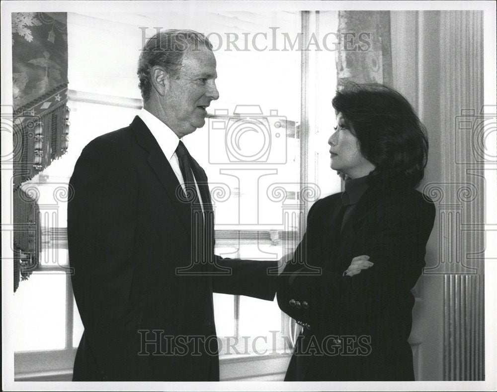 1991 Press Photo American Journalist, Connie Chung, is Anchor and Reporter - Historic Images