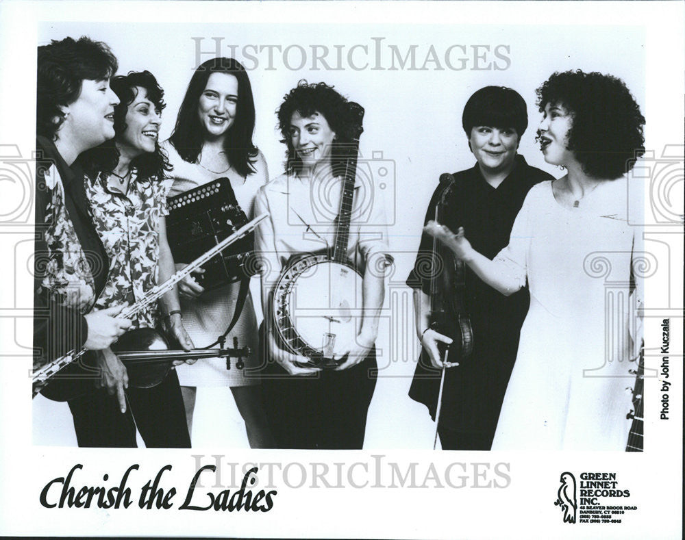 1989 Press Photo Cherish the Ladies American All Female Jazz Music Band Group NY - Historic Images