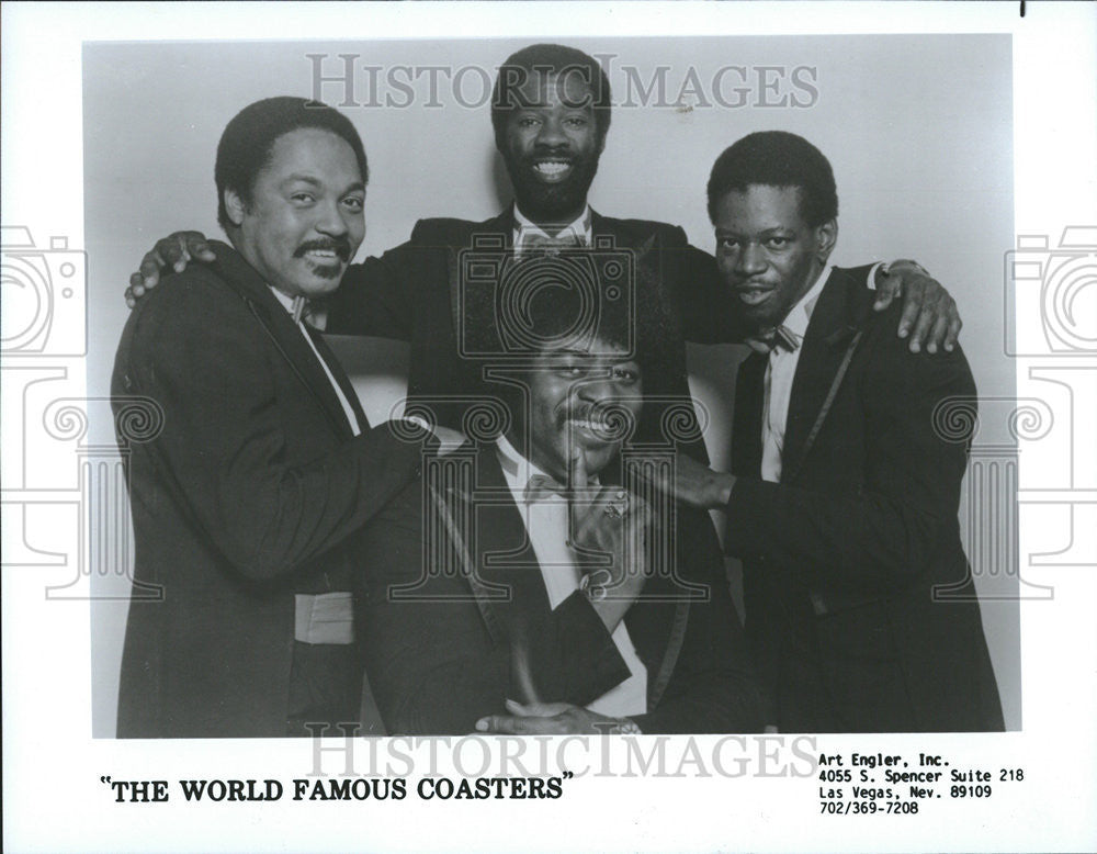 1986 Press Photo The Coasters American Rhythm &amp; Blues Music Vocal Group - Historic Images