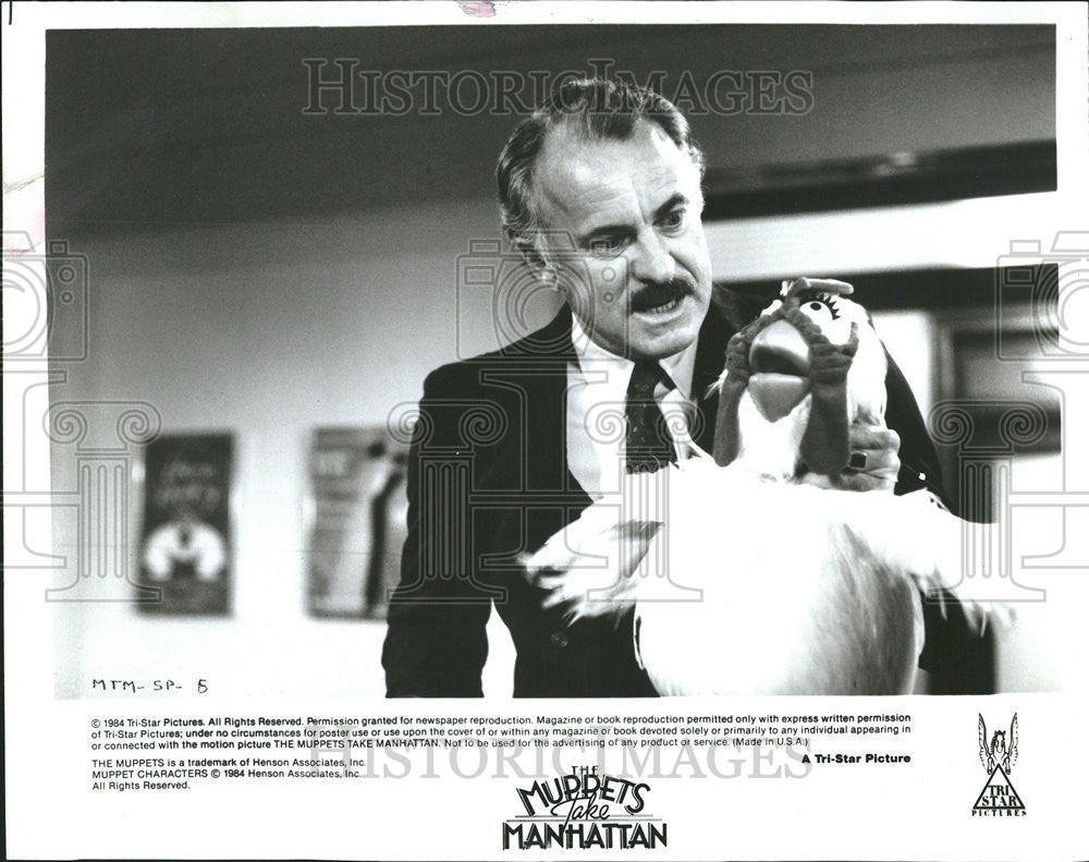 1985 Press Photo Dabney Wharton Coleman American star Muppets Take Manhattan - Historic Images