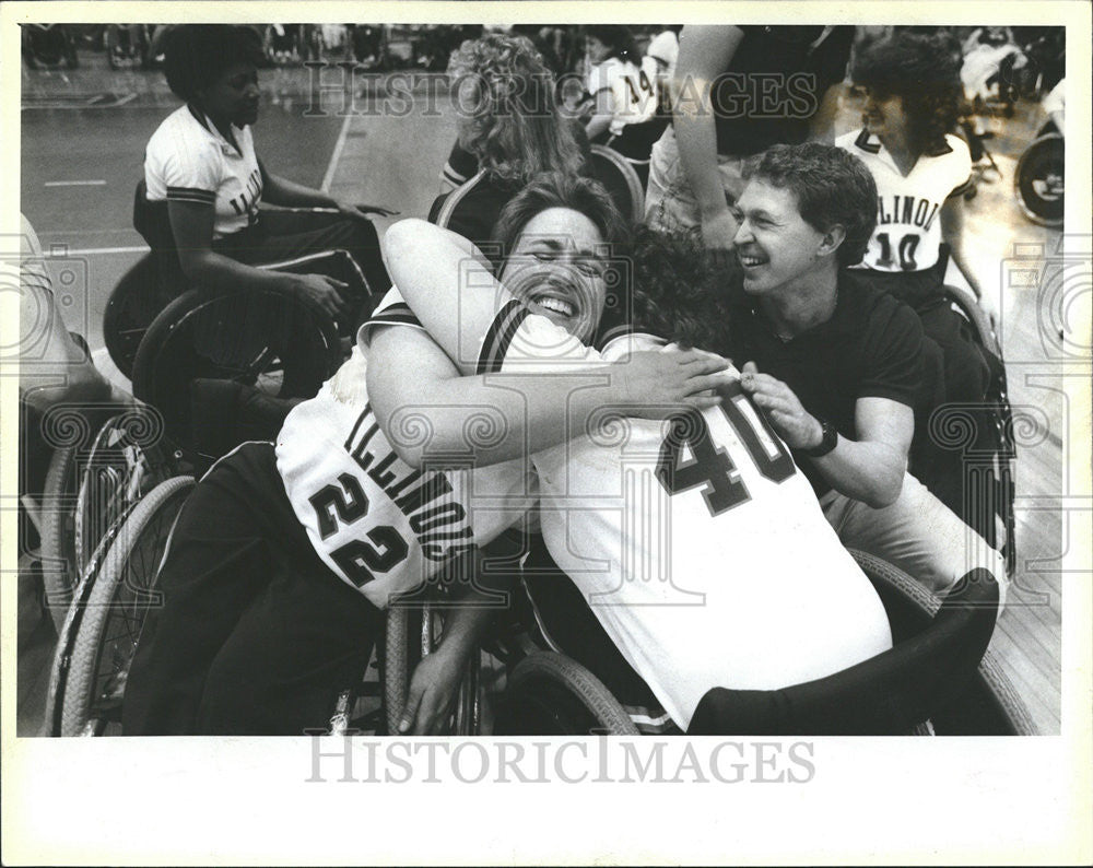 1986 Press Photo Southern California Sunrise Sherry Ramsey Illinois Ms Kids - Historic Images