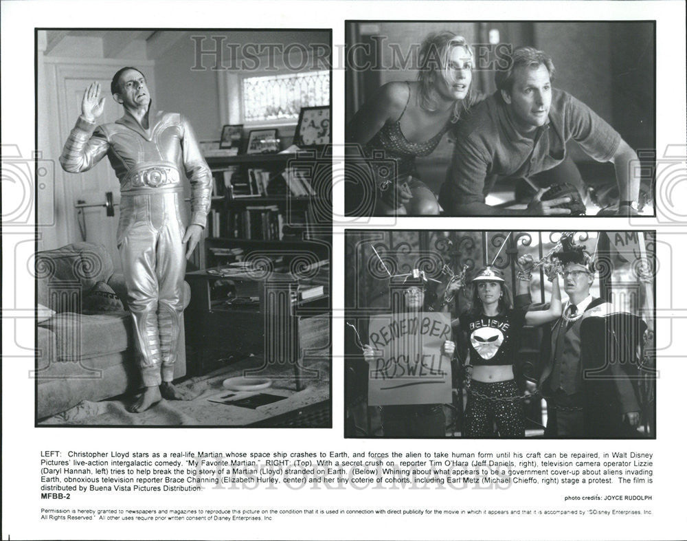 1966 Press Photo Christopher Lloyd Martian Space ship Earth Walt Disney Tim Film - Historic Images