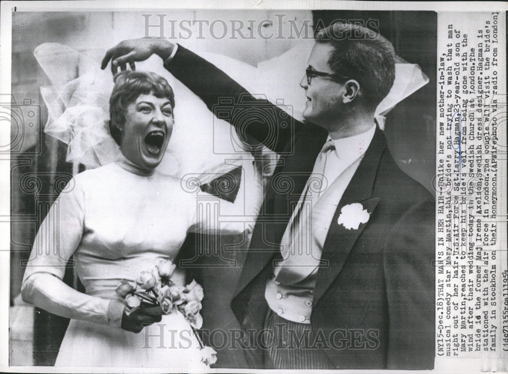 1954 Press Photo Musical Comedy Star Mary Martin - Historic Images