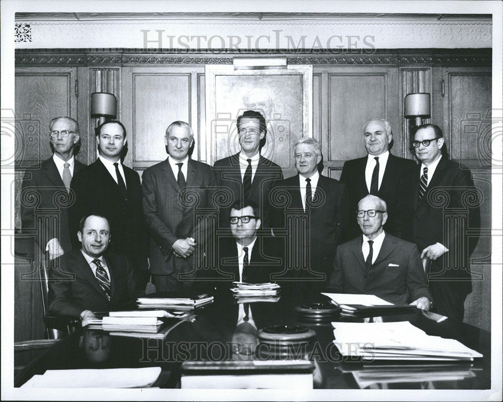 1971 Press Photo James Whitcomb Beter Clark Warren Booth Henry John Beresford - Historic Images