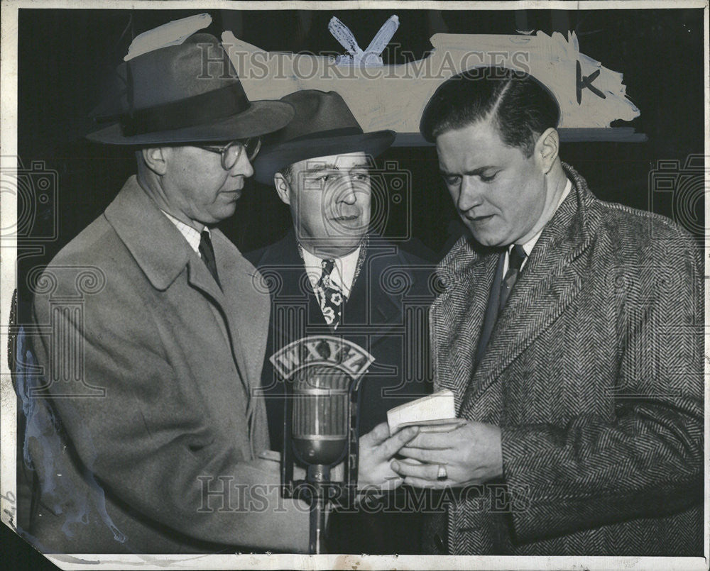 1945 Press Photo Mile o&#39; Dimes Chicago Campaign - Historic Images