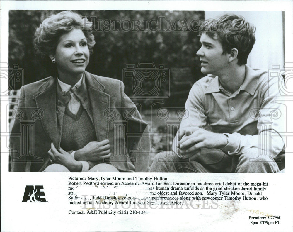 1980 Press Photo Pictured Mary Tyler Timothy Hutton Robert Redford  Academy Film - Historic Images