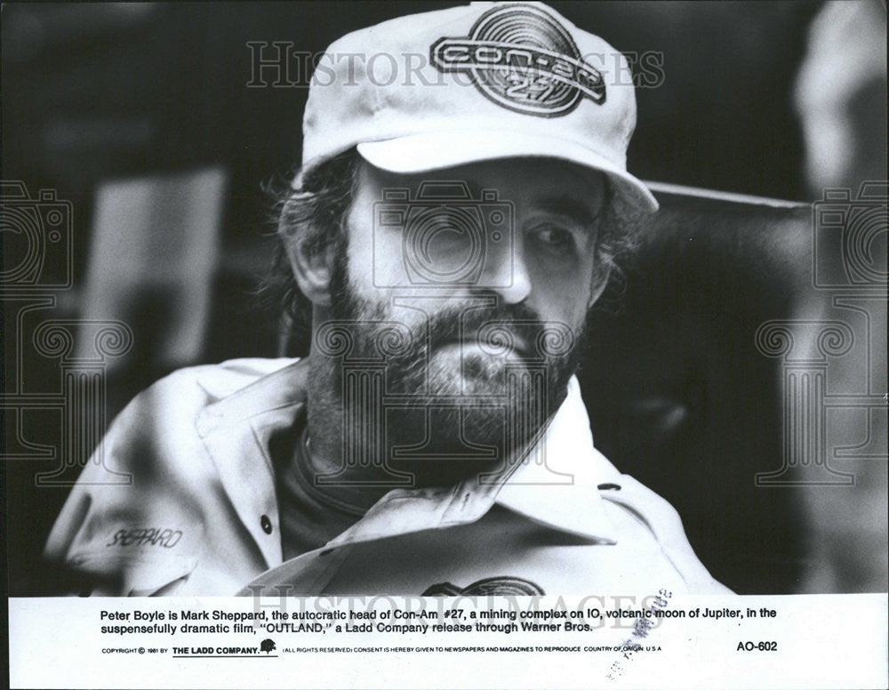 1981 Press Photo Peter BoyleMark Sheppard Outland Suspense Film - Historic Images