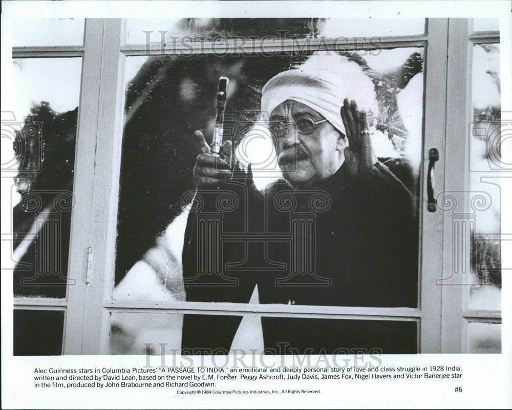 1985 Press Photo Alec Guinness Stars Passage India David Lean Peggy Ashcroft - Historic Images