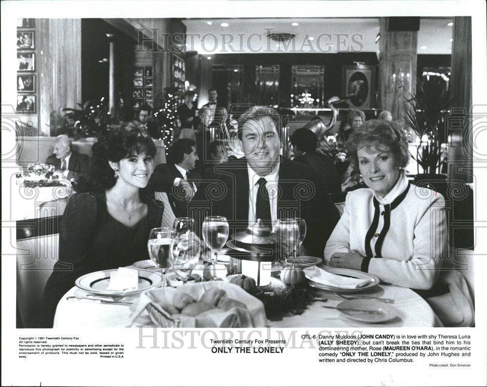 1991 Press Photo John Candy Ally Sheedy Theresa Luna Danny Muldoon Maureen - Historic Images