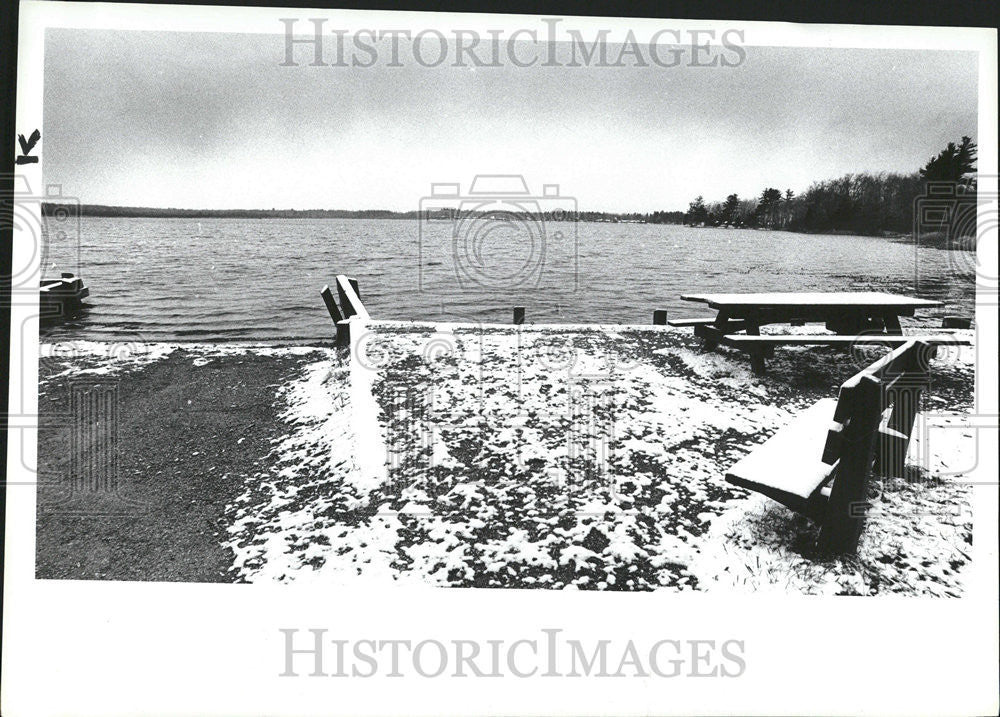 1984 Press Photo Boat Ramp Mansstee National Forest - Historic Images