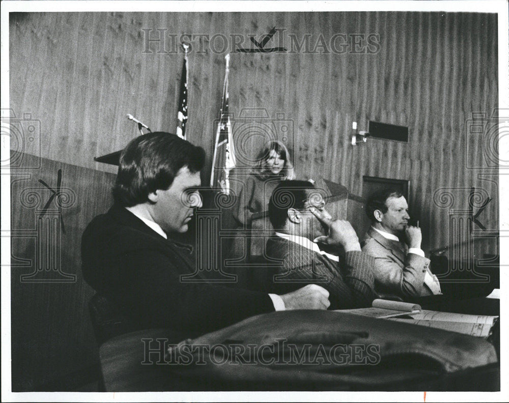 1983 Press Photo Richard Fitz Patrick Raymond Murphy Jack Curtsey noel Nancy - Historic Images