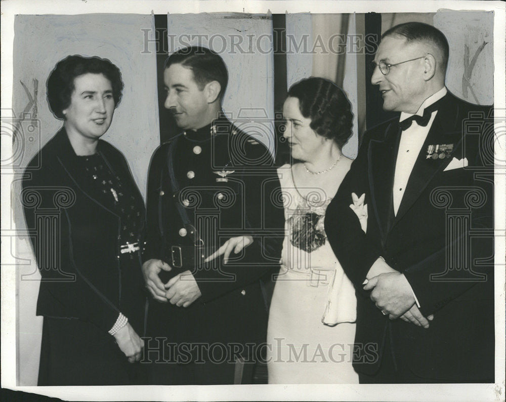 1936 Press Photo John Maryers Grosse Ile Burnett LeRoy Pearson Detroit Society - Historic Images