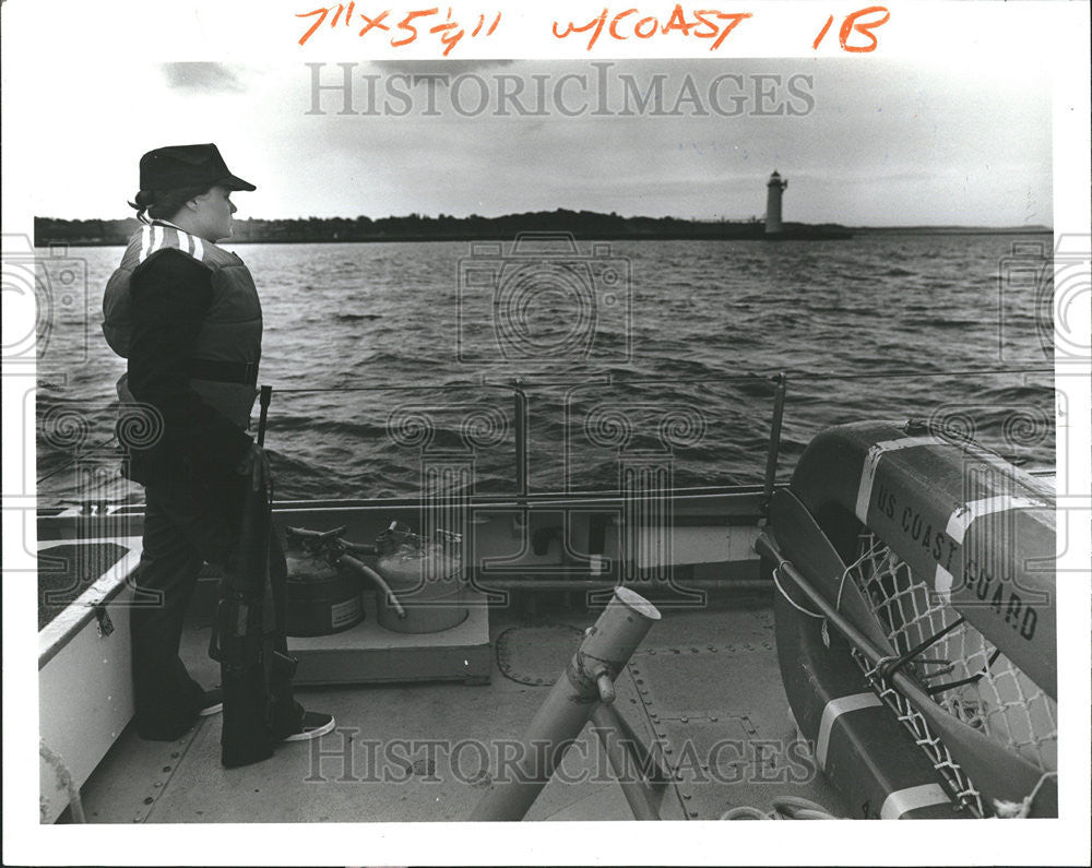 1979 Press Photo United States Women Coast Guard Soldier - Historic Images