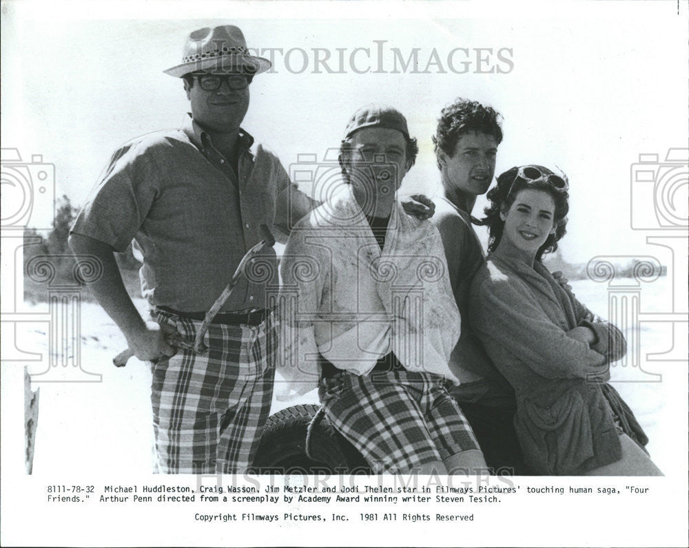 1982 Press Photo Michael Huddleston , Craig Wasson in &quot;Four Friends.&quot; - Historic Images