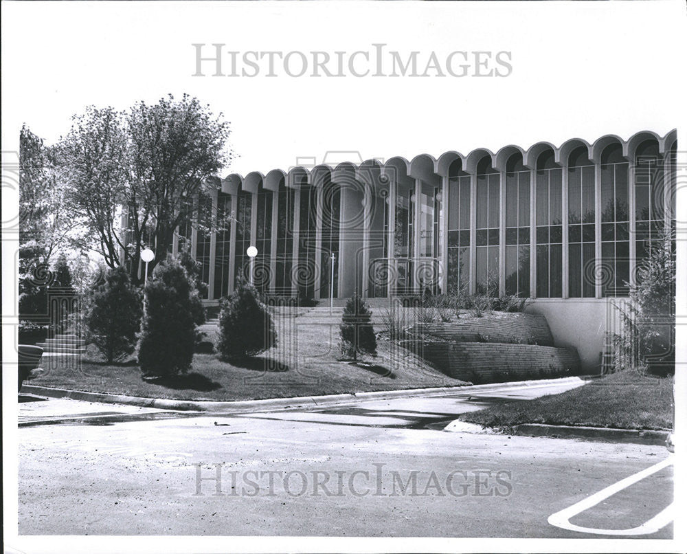 1961 Press Photo Medical Society Building Michigan Organization - Historic Images