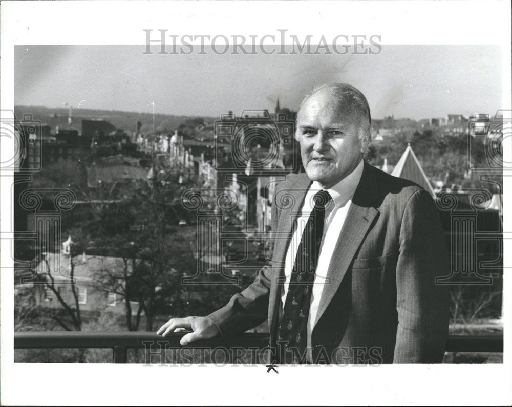 1986 Press Photo James Edward O&#39;Hara Africa America Republic North Carolina - Historic Images