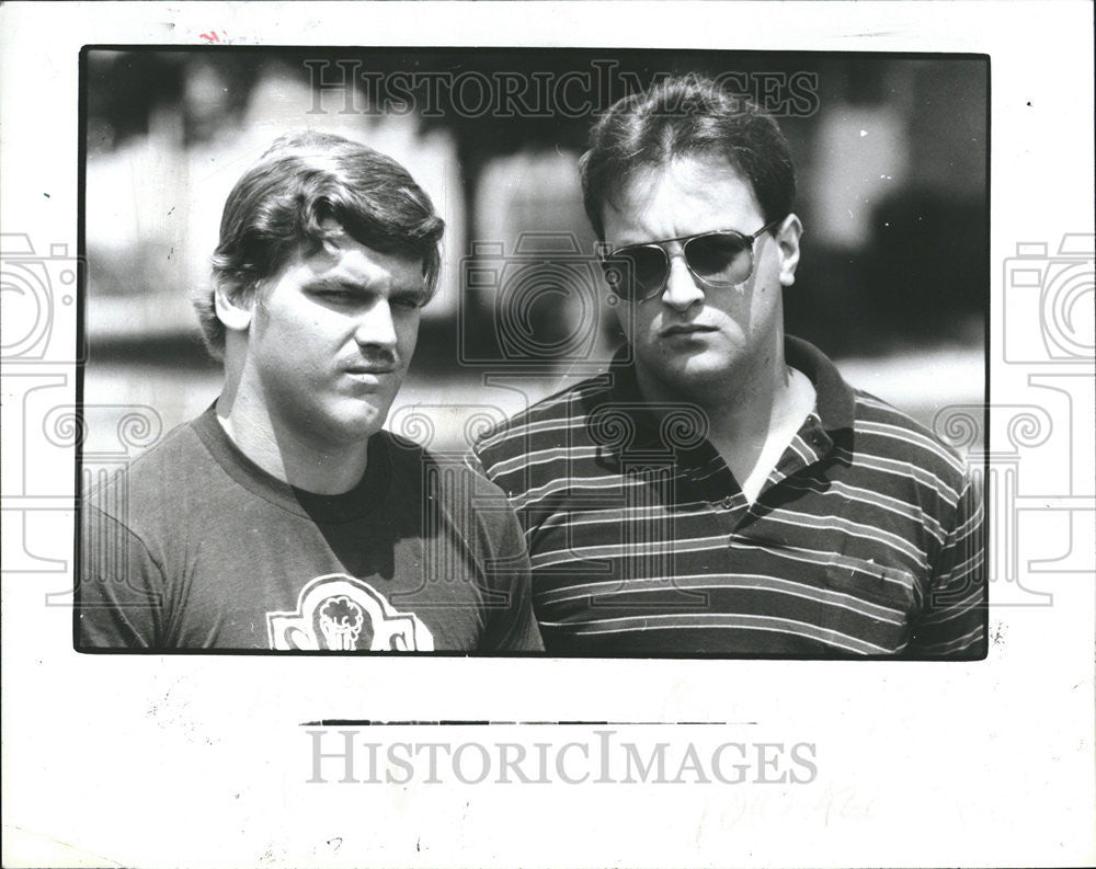 1985 Press Photo Rick O&#39;Connor Art Bond sister murder crime California - Historic Images