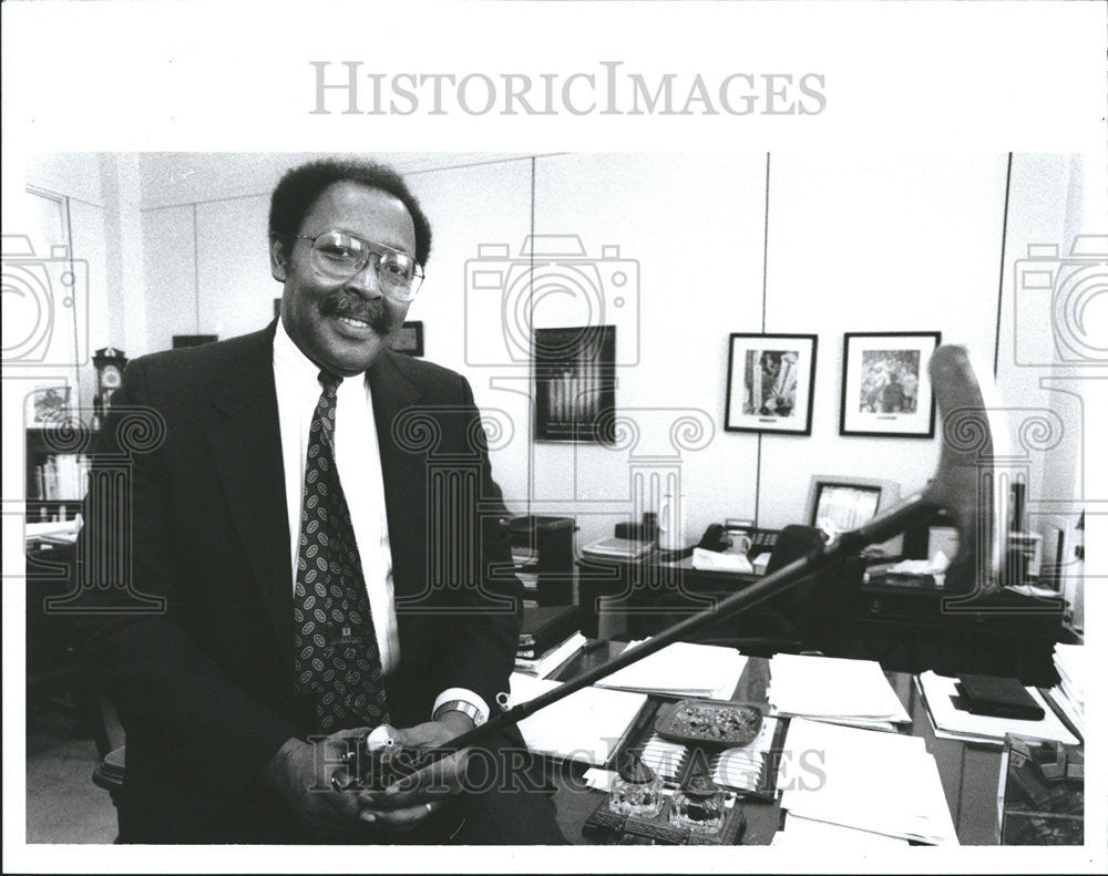 1992 Press Photo Roy Richie handicap Chrysler executive USGA General Counsel - Historic Images