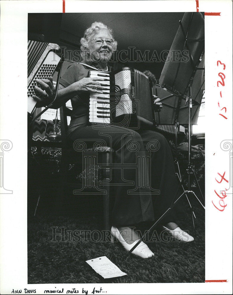 1981 Press Photo Ann Davis Pianist - Historic Images