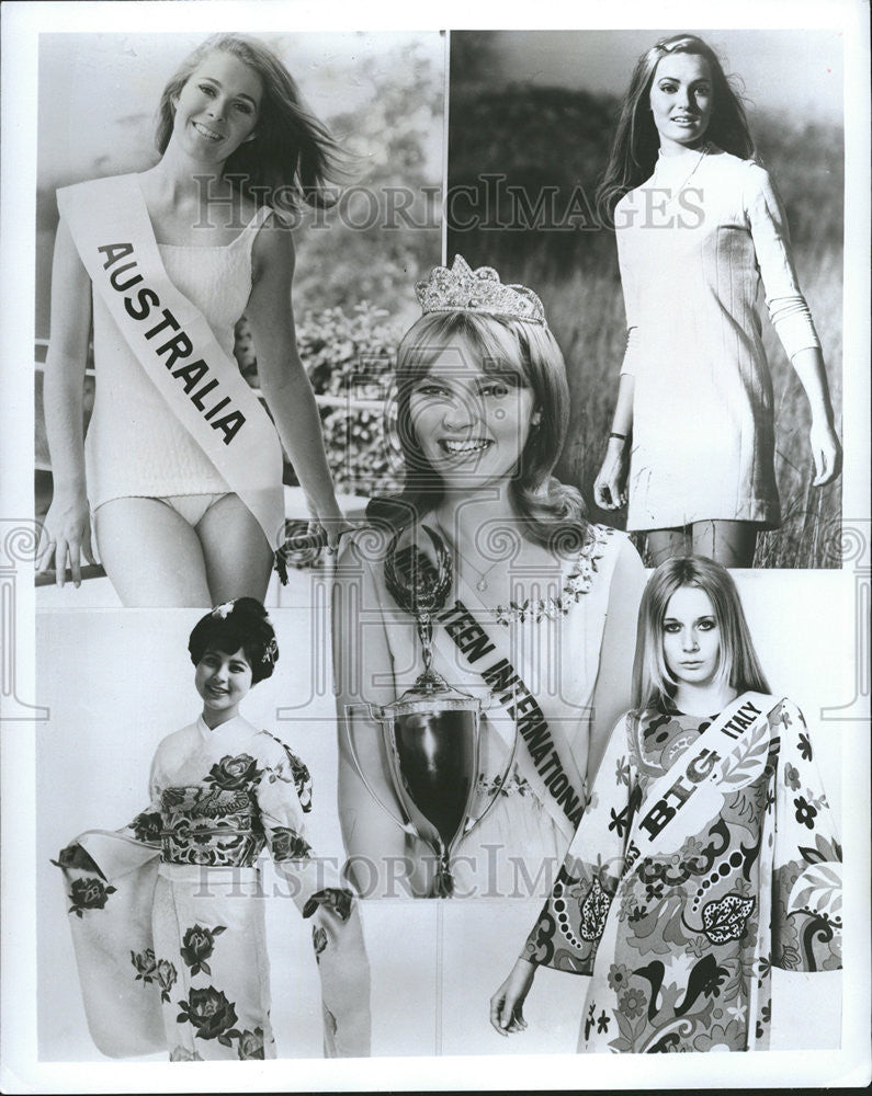 1968 Press Photo Miss Teen International Pageant - Historic Images