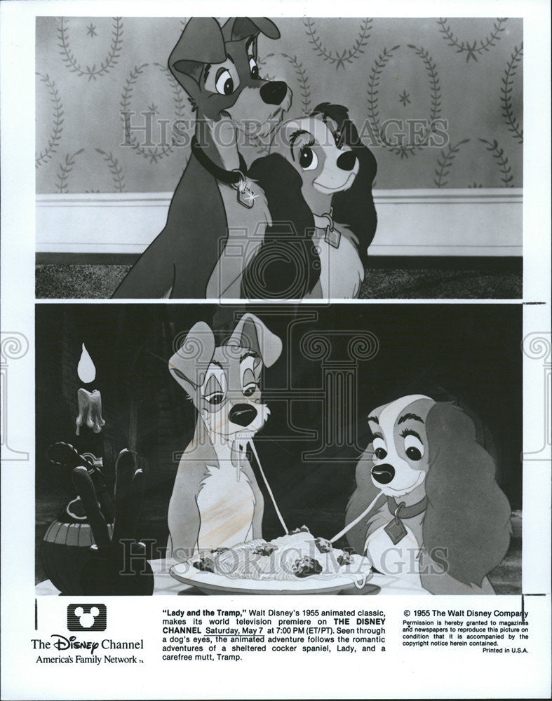 1988 Press Photo Walt Disney&#39;s Lady and the Tramp - Historic Images