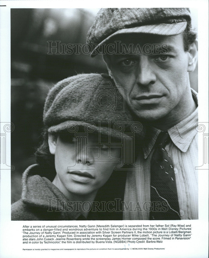 1986 Press Photo Meredith Salenger Ray Wise Movie Actors Journey Natty Gann - Historic Images