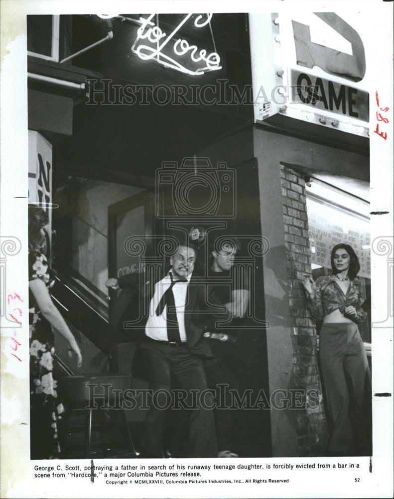 1979 Press Photo George C. Scott Stars In HARDCORE - Historic Images