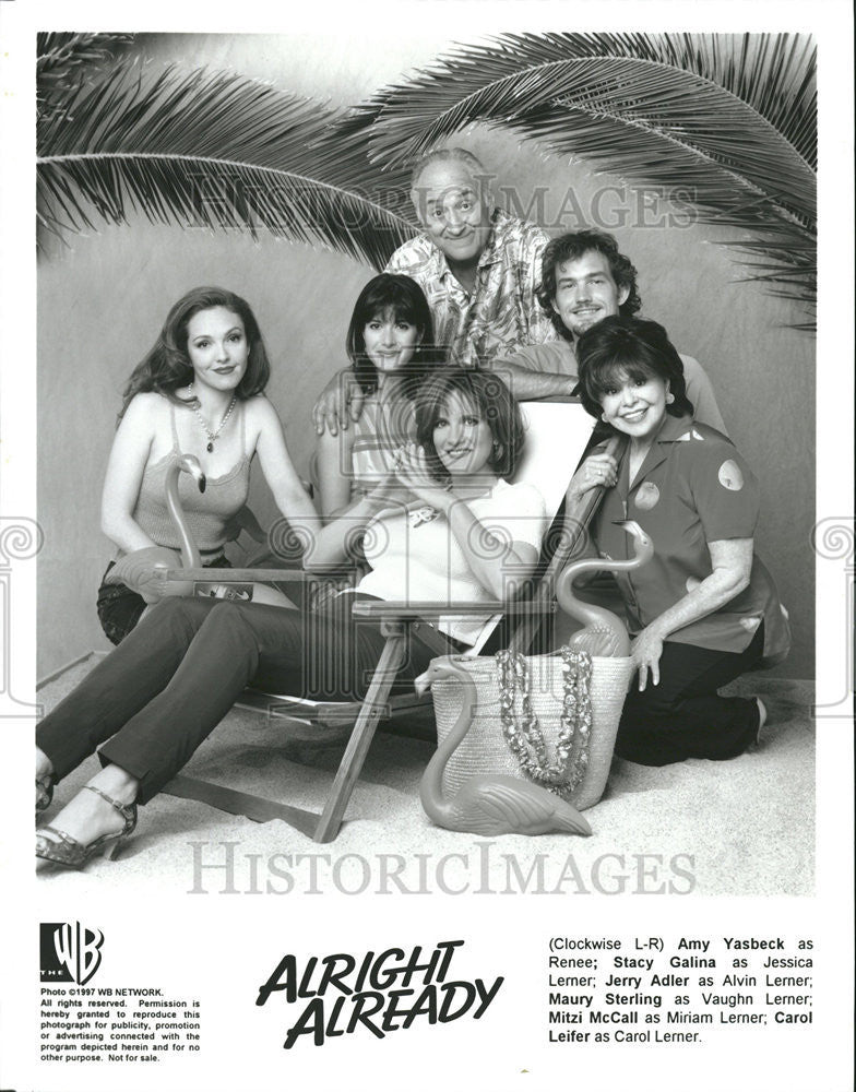 Press Photo Alright Already Amy Yasbeck Stacy Galina Jerry Jerry Adler Maury - Historic Images