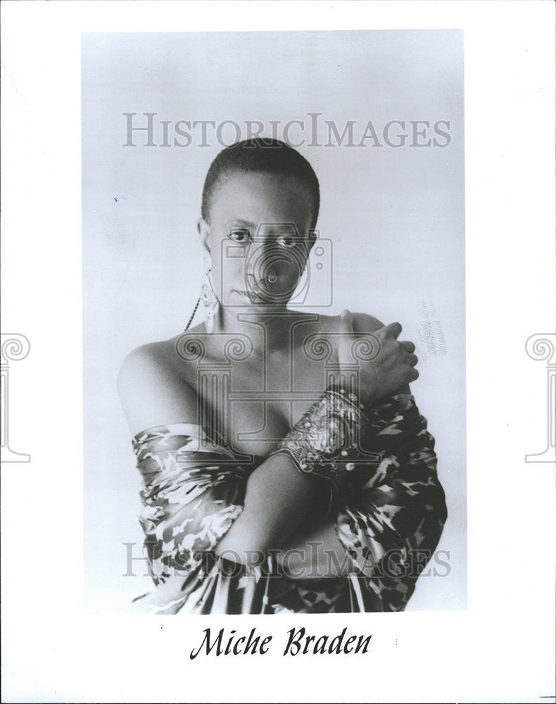 1990 Press Photo Miche Braden singer actor musician songwriter - Historic Images