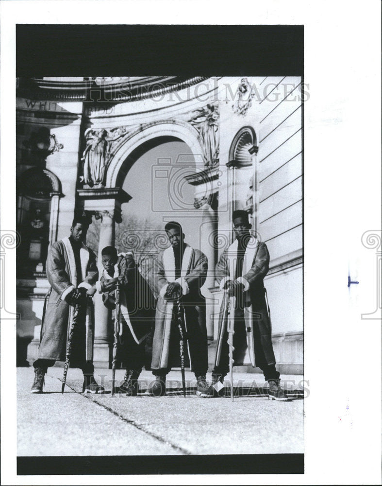 1992 Press Photo Vocalist Group Boys II Men - Historic Images