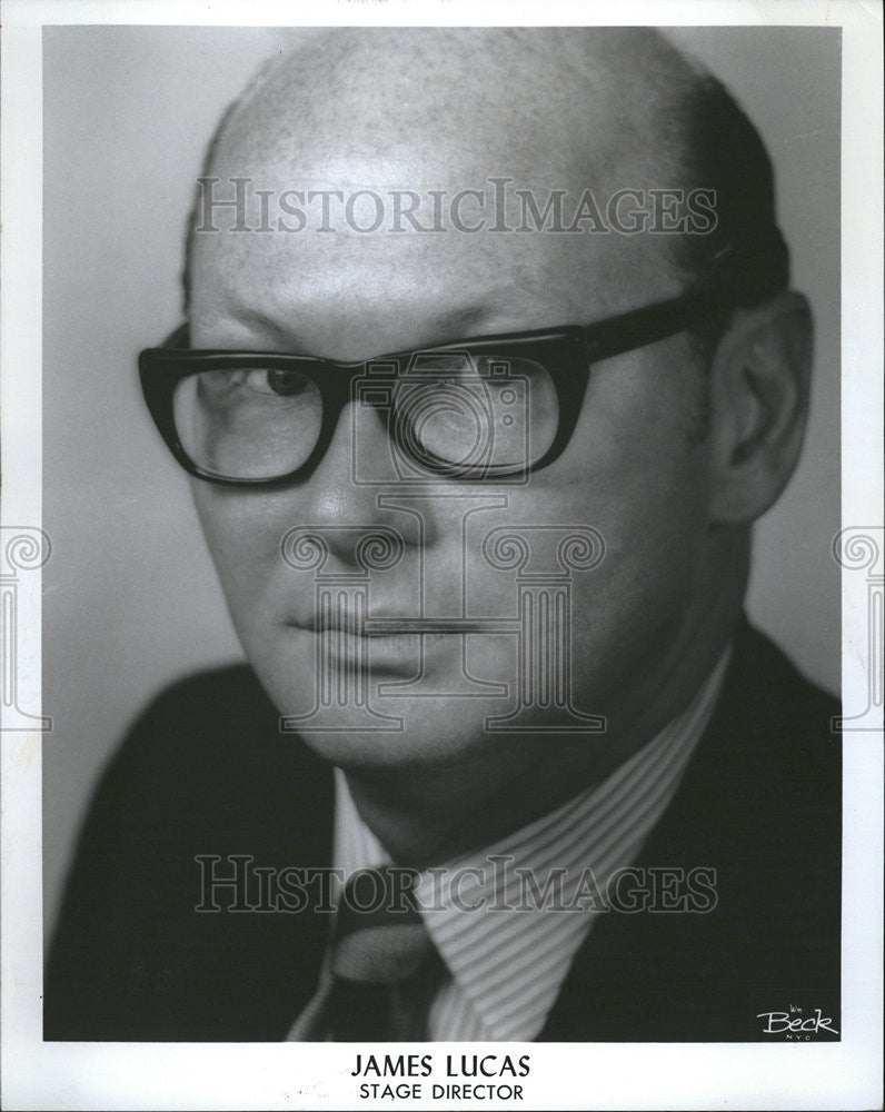 1976 Press Photo James Lucas Stage Director Opera - Historic Images