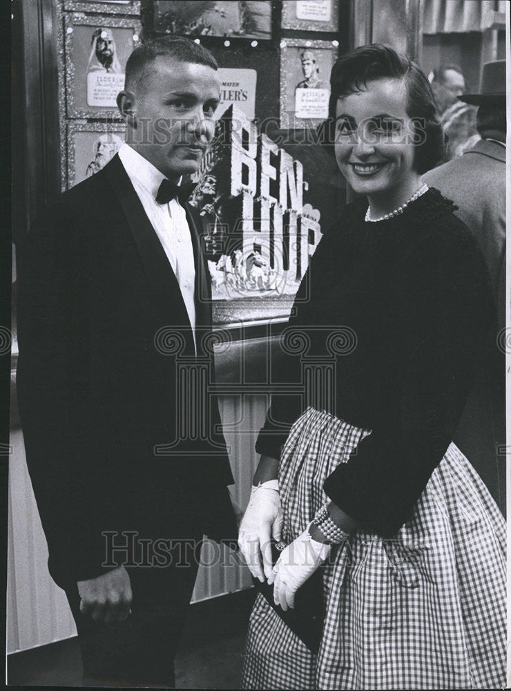 1960 Press Photo Richard Luby Ben Hur Denham Theater Married - Historic Images