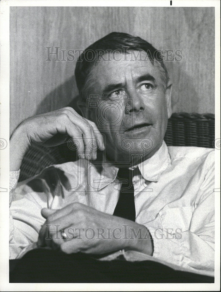 1976 Press Photo Glenn Ford Canadian America Hollywood Golden Era Decade Actor - Historic Images