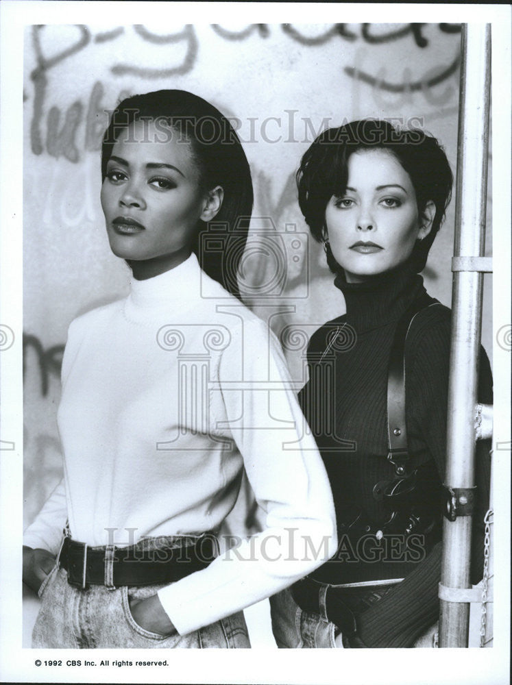 1992 Press Photo Robin Givens Pam Gidley Star Angel Street Drama Series Female - Historic Images