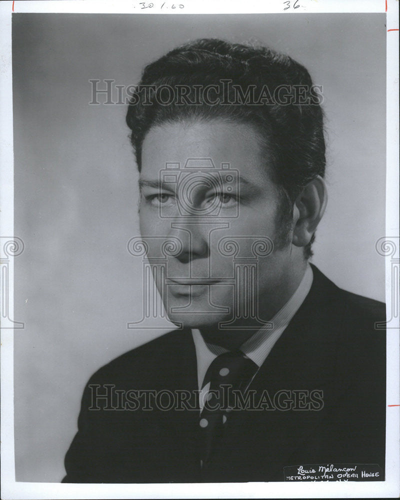 1973 Press Photo Russell Christophe operatic baritone University Michigan Men - Historic Images