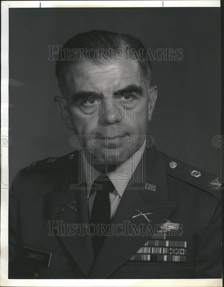 1967 Press Photo Jon Christy Commandant Defense Information School Harrison - Historic Images