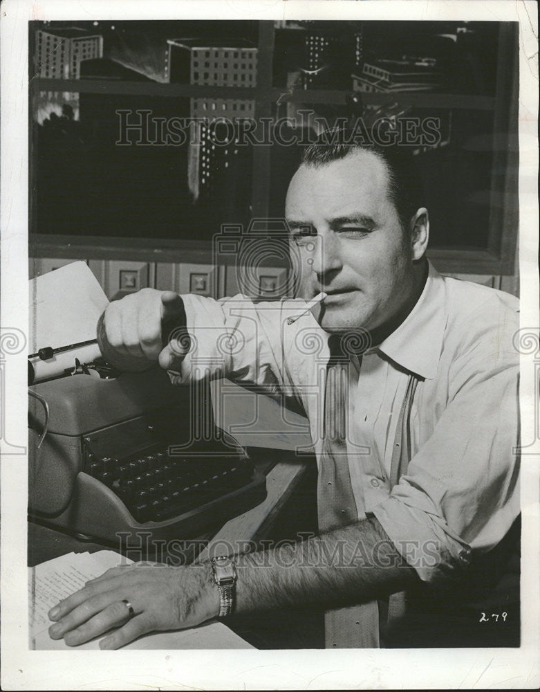 1955 Press Photo Andrew Fenady assistant producer Denver dystrophy telethon - Historic Images