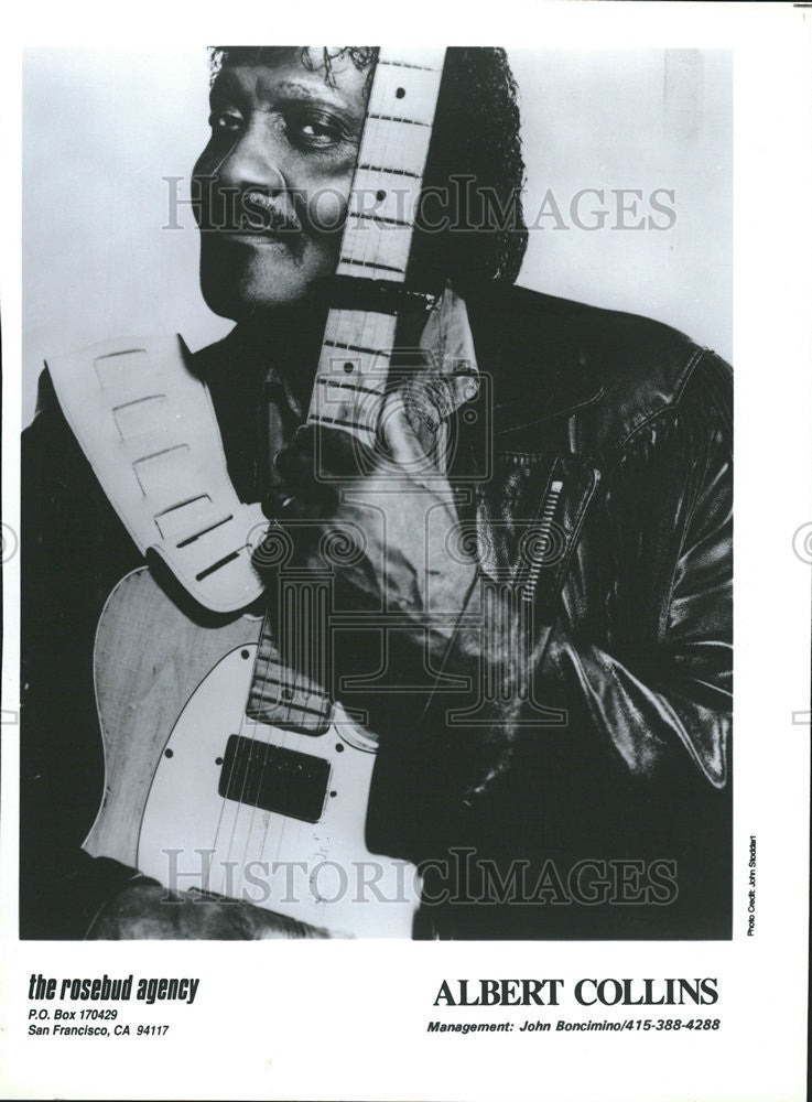 1992 Press Photo Europe Japan Albert Collins American electric blues guitarist - Historic Images