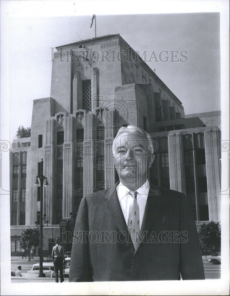 1960 Press Photo  Los Angeles Times Building labor management Strife Bomb House - Historic Images