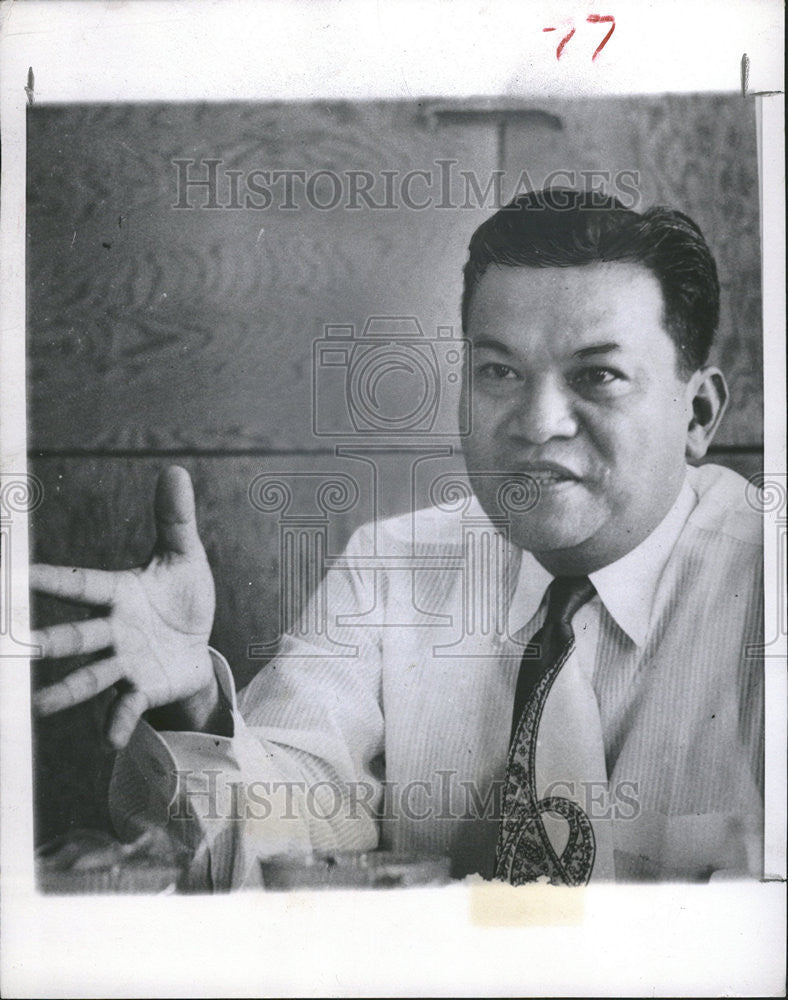 1953 Press Photo Philippines Presitential Candidate Ramon Magsaysay - Historic Images